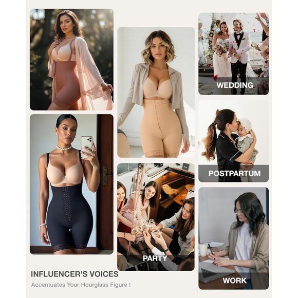 Women's Fajas Shapewear Strapless Sienna Tummy Control Body Shaper Butt Lifting - Picture 6 of 6